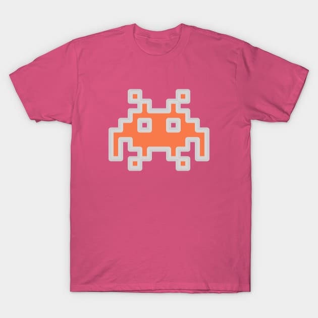 Alien Invader.Peach. T-Shirt by Beta Volantis